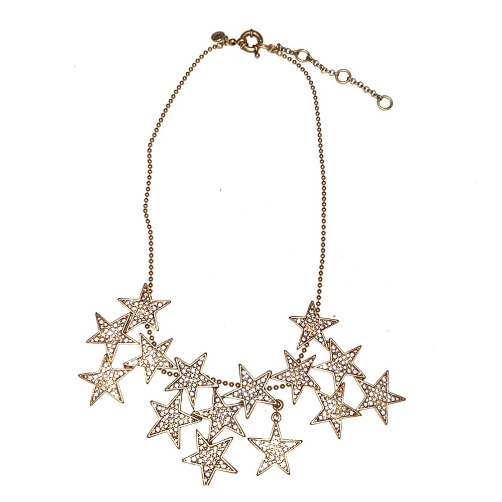 Jcrew star necklace set in gold